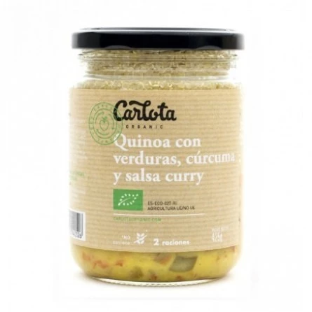 Quinoa con verduras, cúrcuma y salsa curry Carlota 425g