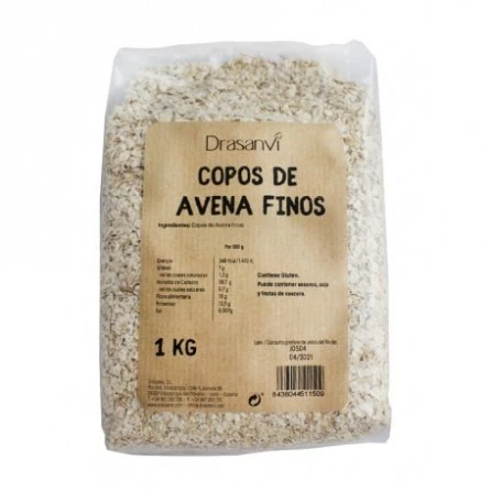 Copos de Avena Finos Ecológicos Drasanvi 1 kg