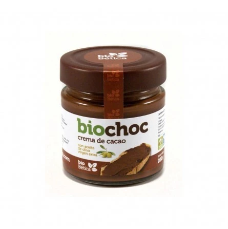Crema Vegana de Cacao Bio con Aceite de Oliva Biochoc 200gr