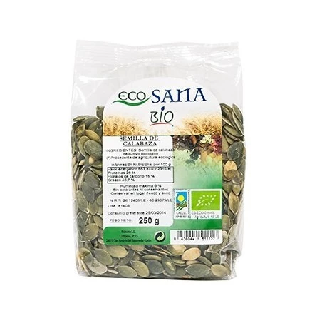 Semillas o Pipas de Calabaza Ecológicas Bio Ecosana 250 gr