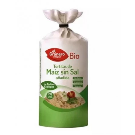 Tortitas Maíz Sin Sal Bio El Granero Integral 110 gr