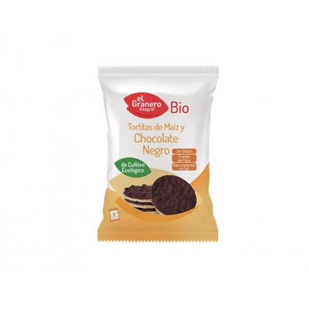 Tortitas de Maíz con Chocolate Negro Bio El Granero Integral 33 gr