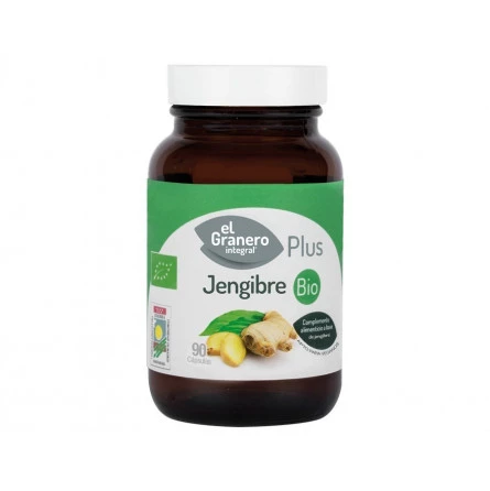 Jengibre Bio 90 Cápsulas de 500 mg El Granero Integral