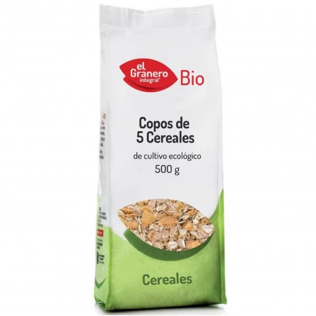 Copos de 5 Cereales Bio El Granero Integral 500 gr