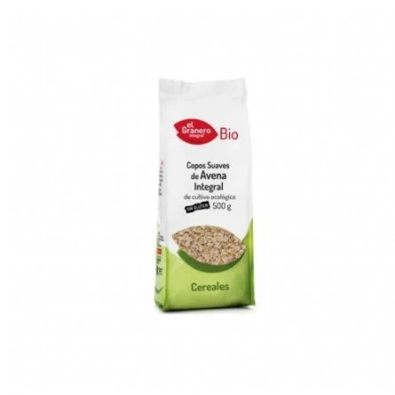 Copos Suaves de Avena Integral sin Gluten Bio El Granero Integral 500 gr