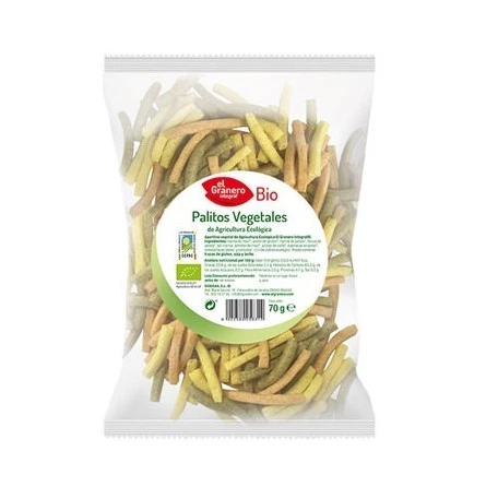 Palitos Vegetales Bio El Granero Integral 70 gr