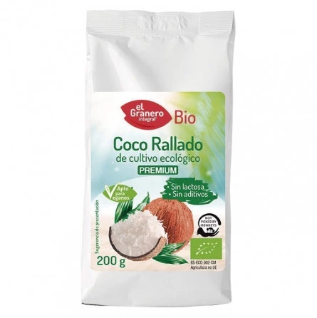 Coco Rallado Bio 200 gr El Granero Integral