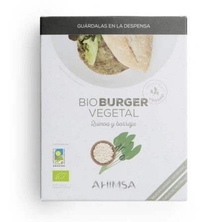 Hamburguesas Vegetales de Quinoa y Borraja Ahimsa 160 gr LD