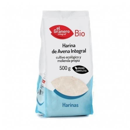 Harina de Avena Integral Bio 500 gr El Granero Integral