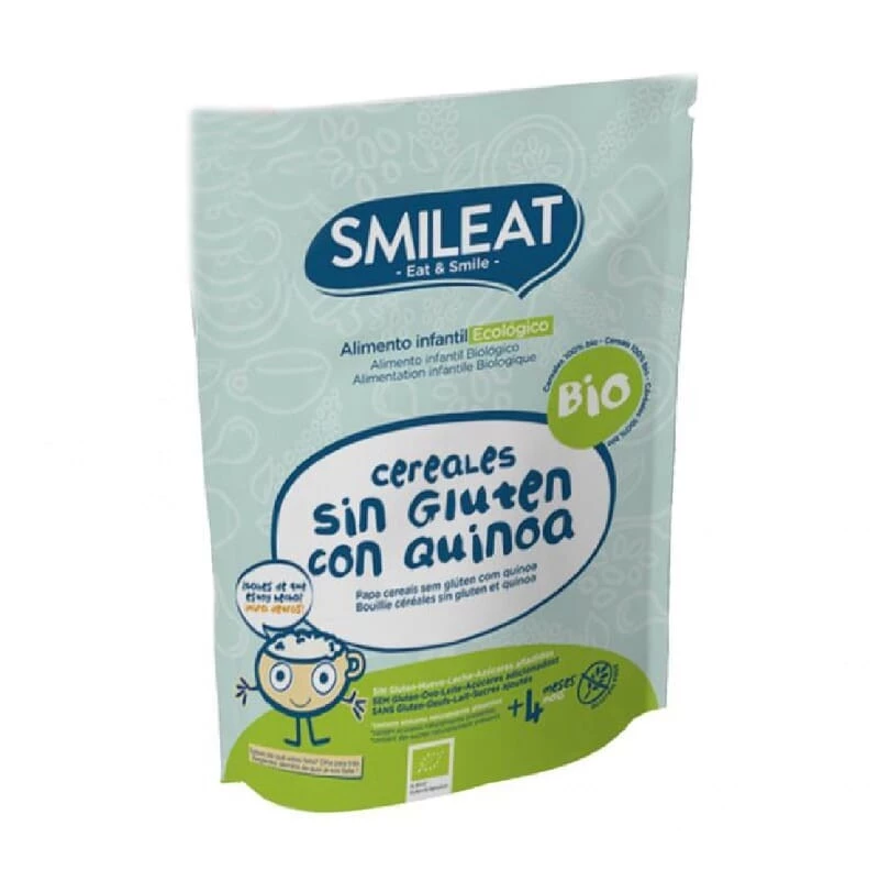 Smileat Papilla de Cereales Sin Gluten con Quinoa 200g