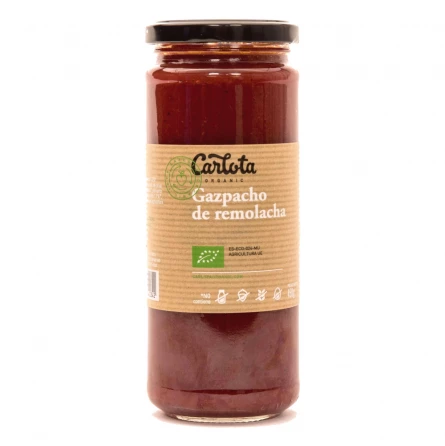 Gazpacho de Remolacha Ecológico Carlota Organic 425 gr