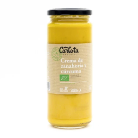 Crema de Zanahoria y Cúrcuma Carlota Organic 450 gr
