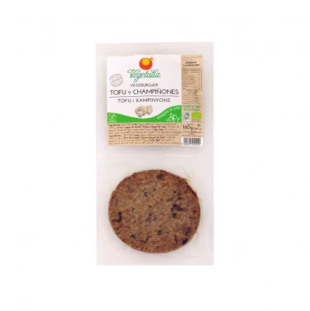 Hamburguesas de Tofu y Champiñón Vegetalia 160 gr Hamburguesas de Tofu y Champiñón Vegetalia 160 gr