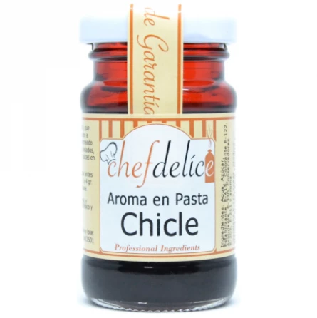 Chicle Aroma En Pasta Emulsionado 50 gr Chefdelíce