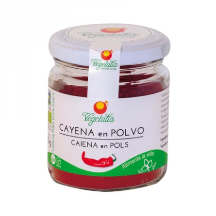 Pimienta Cayena en Polvo Bio 80 gr Vegetalia