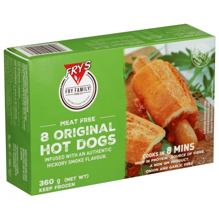 Salchichas Vegetales Viena Hot Dog Frys 360 gr