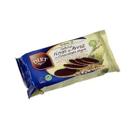 Galletas Veganas Finas de Arroz con Chocolate y coco Diet Radisson 140 gr