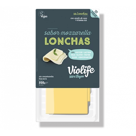 Queso Mozzarella en lonchas Violife 200 gr