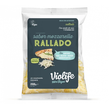 Queso Rallado Mozzarella Violife 200 gr