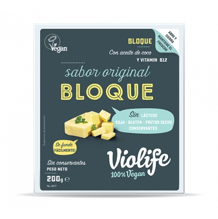 Queso Vegano Original Bloque Violife 200 gr