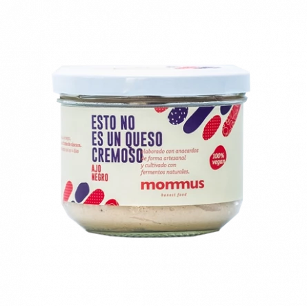 Queso Vegano Cremoso Ajo Negro Mommus 200 gr