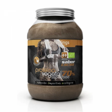 Proteína Vegana (Arroz, Guisante y Calabaza) sabor Cacao Orgánica 1500 gr