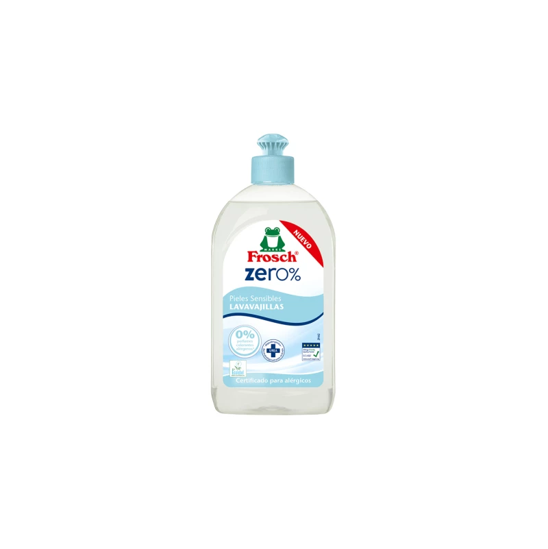 Comprar Lavavajillas Pieles Sensibles Zero% 500 ml Frosch