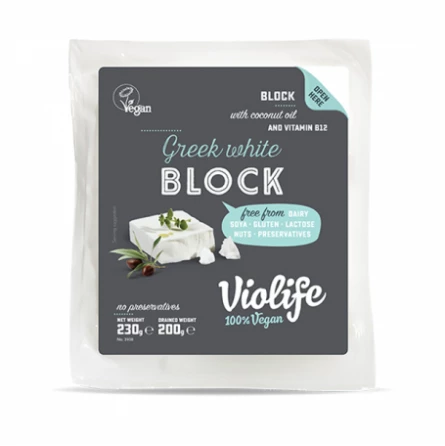 Queso estilo Griego Feta en Bloque Violife 230 gr