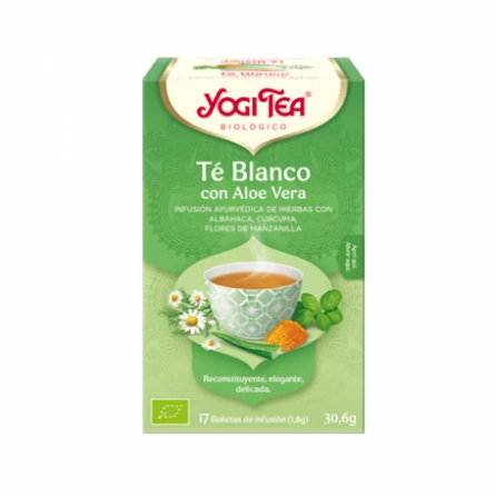 Té Blanco con Aloe Vera Yogi Tea 17 bolsitas