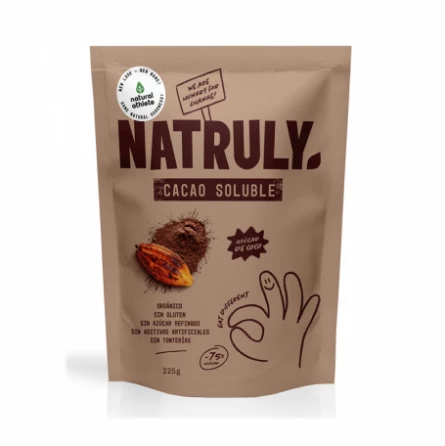 Cacao Soluble en Polvo Bio 225 gr Natruly