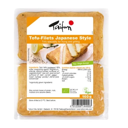 Filetes de Tofu estilo japonés Taifun 160 gr