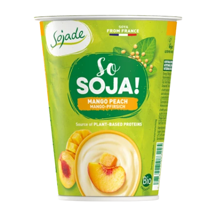 Yogur de Soja con Mango y Melocotón 400 gr