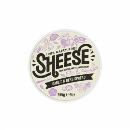 Queso Crema Vegano de Ajo y Hierbas Sheese 255 gr