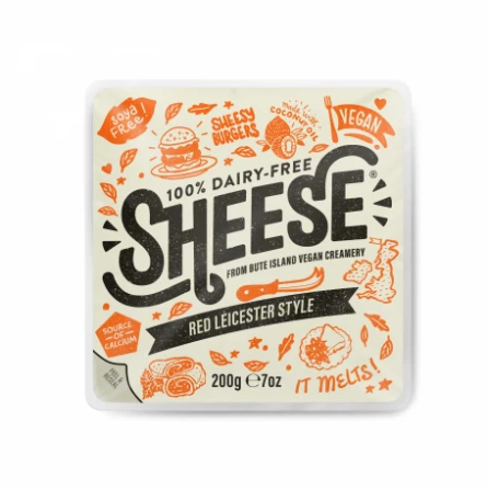 Queso Vegano Cheddar Rojo Semicurado Sheese 227 gr