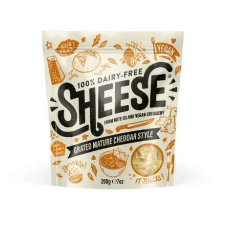 Queso Vegano Rallado estilo Cheddar Sheese 200 gr