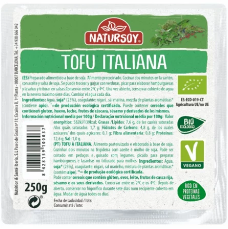 Tofu a la Italiana Natursoy 250 gr