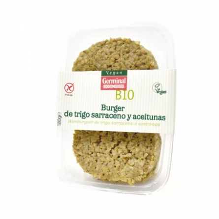 Hamburguesas de Aceitunas y Trigo Sarraceno Sin Gluten Germinal 180 gr Hamburguesas de Aceitunas y Trigo Sarraceno Sin Gluten Germinal 180 gr