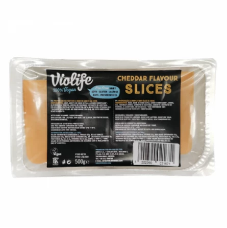 Queso Vegano Cheddar en Lonchas Violife 500 gr