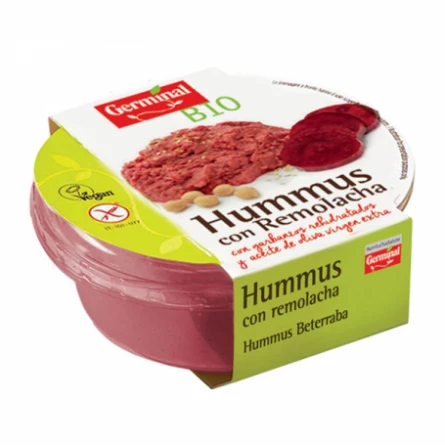 Hummus de Remolacha Sin Gluten Germinal 130 gr Hummus de Remolacha Sin Gluten Germinal 130 gr