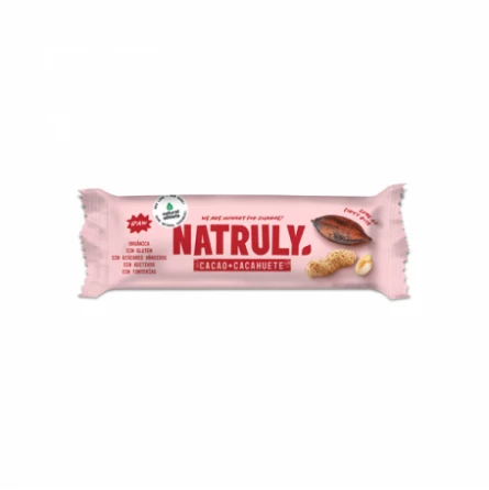 Barrita Energética Bio de Cacao y Cacahuete Natruly 40 gr