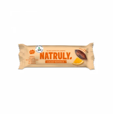 Barrita Energética Bio de Cacao y Naranja Natruly 40 gr