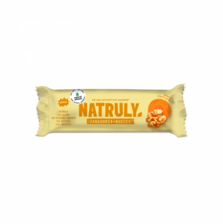 Barrita Energética Bio de Zanahoria y Nueces Natruly 40 gr