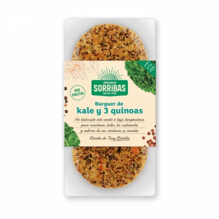 Hamburguesas de Kale y 3 Quinoas Obrador Sorribas 160 gr