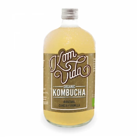 Té Kombucha de Manzana, Canela y Vainilla Komvida 750 ml