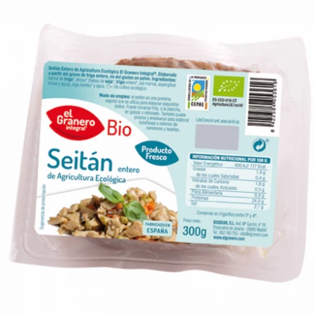 Seitán Entero Bio El Granero Integral 300 gr