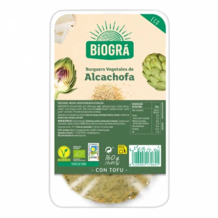 Hamburguesa de Alcachofa Biográ 160 gr