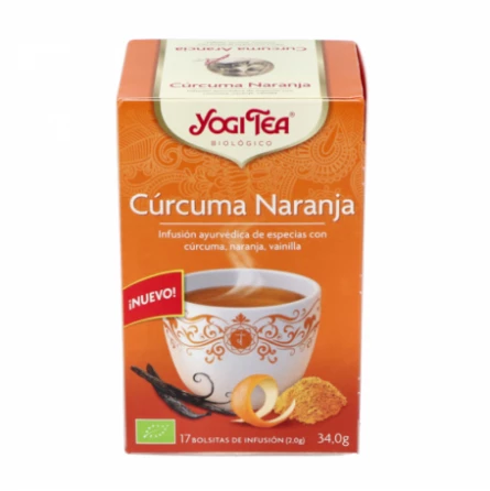 Infusión Cúrcuma y Naranja Yogi Tea 17 bolsitas
