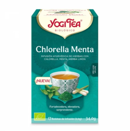 Infusión Chlorella Menta Bio Yogi Tea 17 bolsitas Infusión Chlorella Menta Bio Yogi Tea 17 bolsitas