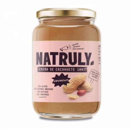 Crema de Cacahuete Crunchy Natruly 500 gr