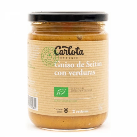 Guiso de Seitán con Verduras Carlota Organic 425 gr